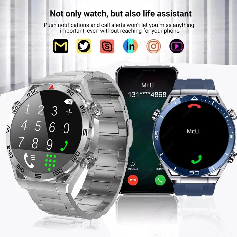 DT ULTIMATE SMART WATCH - NFC ECG+PPG - GPS MOTION TRACKER COMPASS