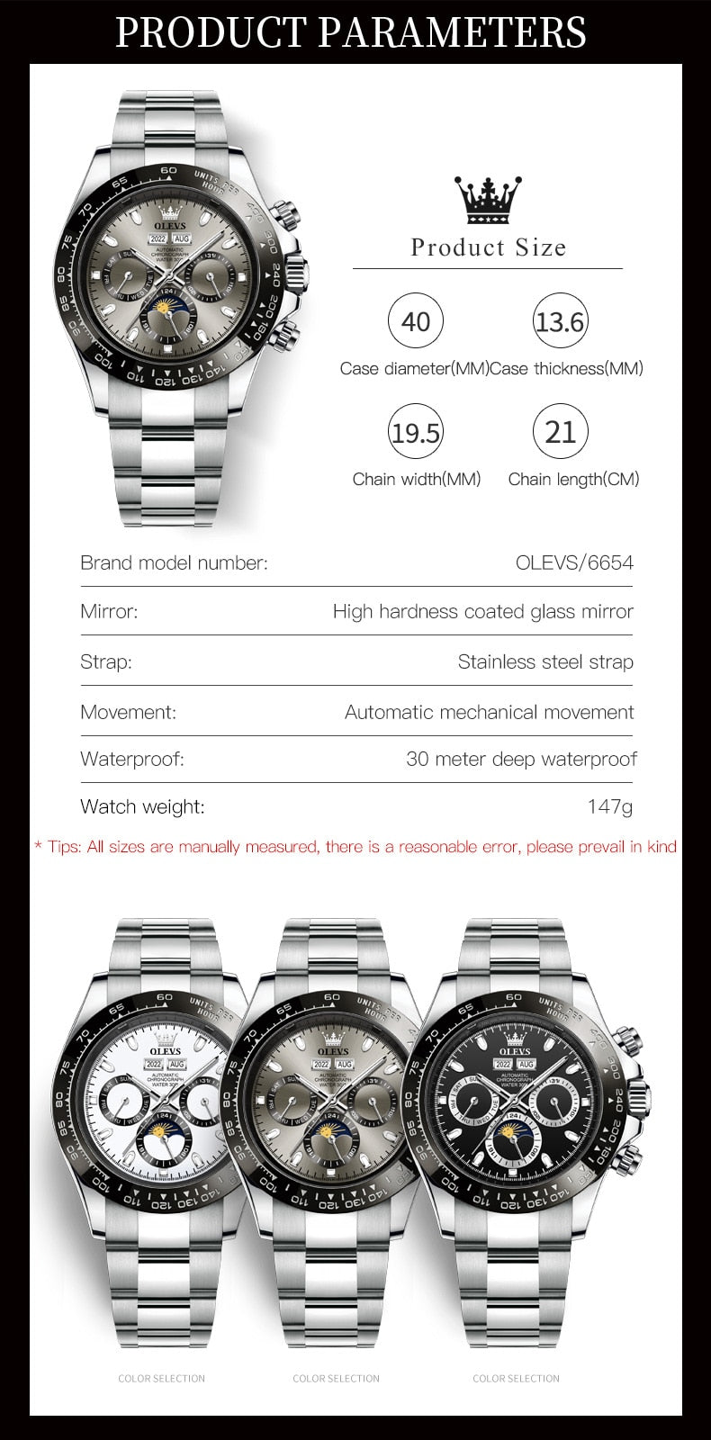 Automatic Premium Watch S1 6654