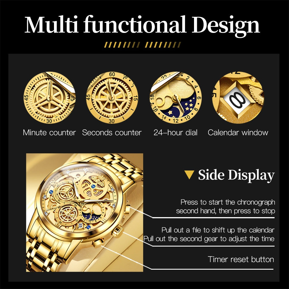 Skeleton Quartz Watch 9947
