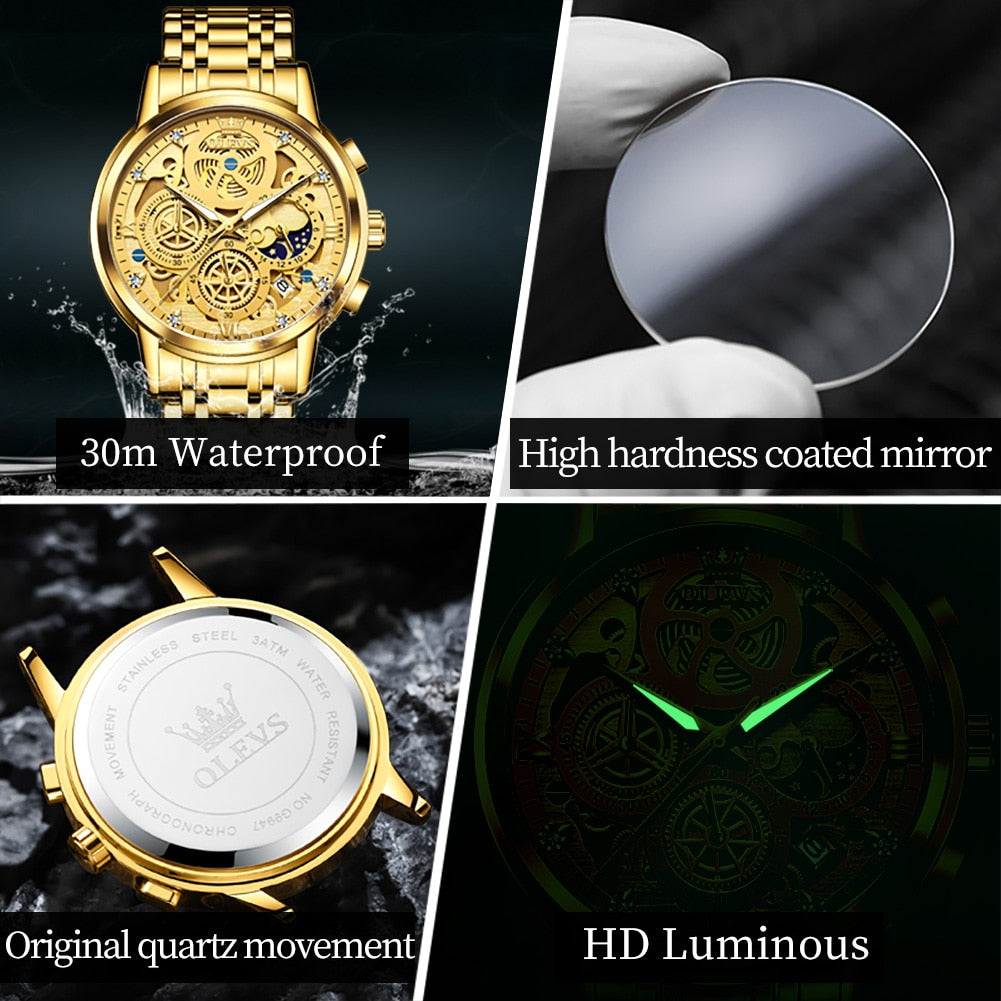 Skeleton Quartz Watch 9947