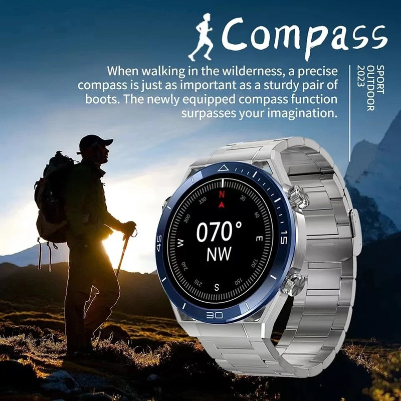 DT ULTIMATE SMART WATCH - NFC ECG+PPG - GPS MOTION TRACKER COMPASS