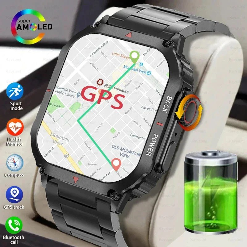 Blood Glucose Smart Watch- Health & Gps Tracker NFC Smart Watch For Iphone Android