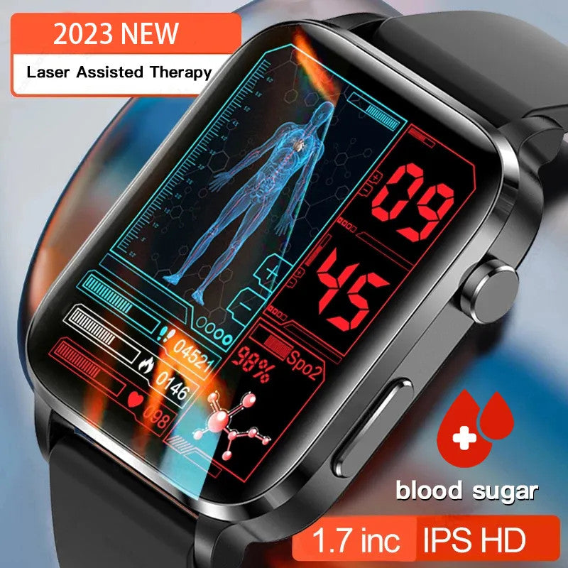 Painless Non-Invasive Blood Sugar- Japan Laser Treatment Smartwatch