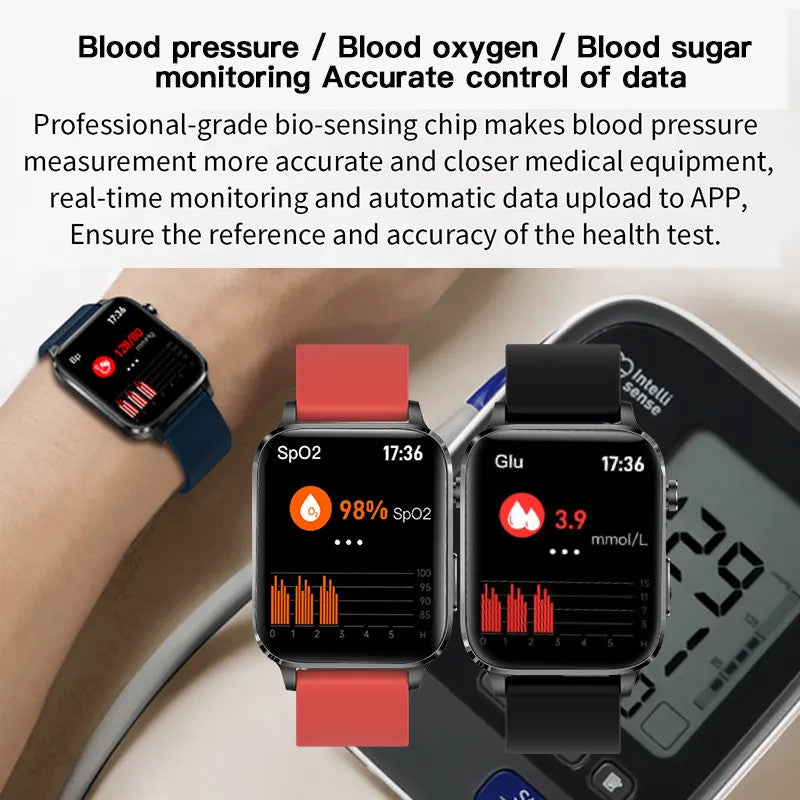 Painless Non-Invasive Blood Sugar- Japan Laser Treatment Smartwatch